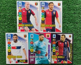 5 Carte Adrenalyn XL Panini 2021/22 Genoa