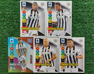5 Carte Adrenalyn XL Panini 2021/22 Udinese