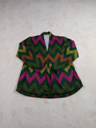 Chaqueta Kimono Zig Zag Lurex
