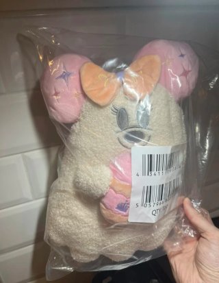 Cojín Minnie Fantasma Disney Beige Rosa