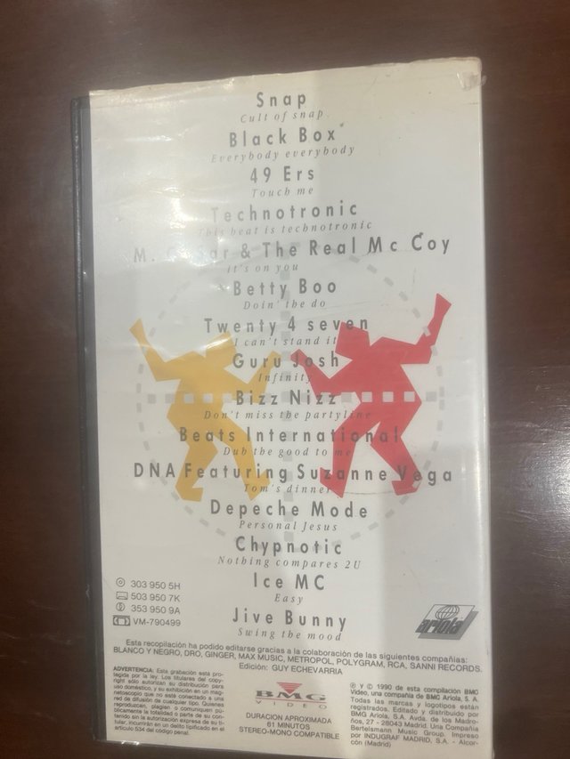 VHS Lo Más Disco 1990
