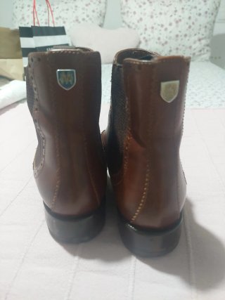 Botines de Piel Massimo Dutti Marrones Talla 37
