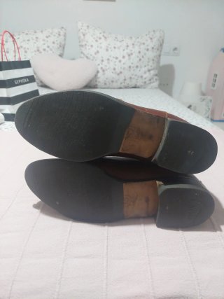 Botines de Piel Massimo Dutti Marrones Talla 37