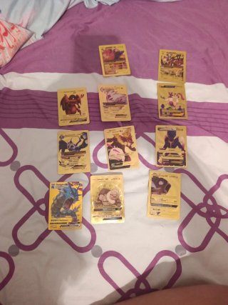 Lote Cartas Pokémon Doradas