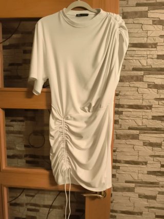 Vestido Zara blanco talla xs