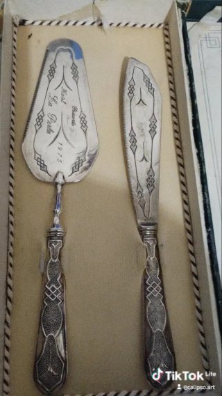 Set Tagliatorta Argento 800