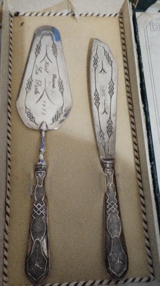 Set Tagliatorta Argento 800
