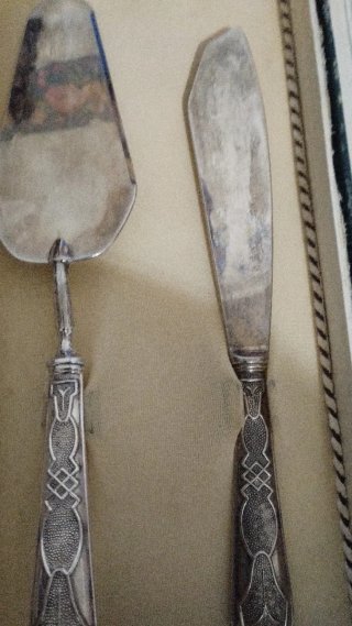 Set Tagliatorta Argento 800