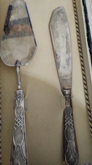 Set Tagliatorta Argento 800