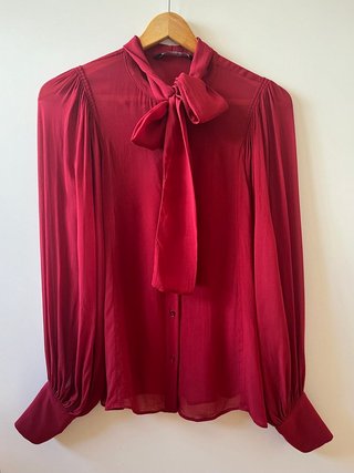 Blusa Zara Roja con Lazada