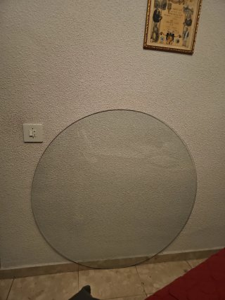 Cristal Redondo para Mesa 109 cm