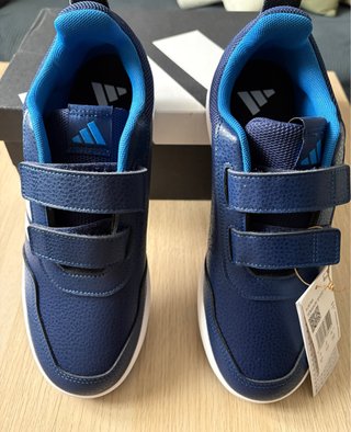 Zapatos Adidas Niños Azul Velcro Nuevos