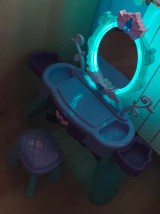 Tocador Infantil con Espejo y Taburete