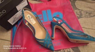 Zapatos de fiesta EZ Z IO color turquesa