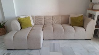 Sofá chaise longue JYSK beige