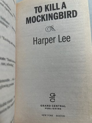 To kill a mockingbird