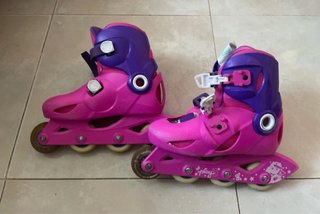 Patines Oxelo Talla 32-34 Rosa/Morado