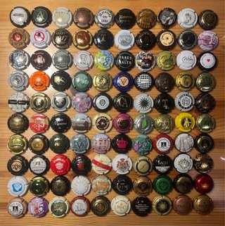 Colección de 100 chapas de cava