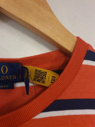 Camiseta Polo Ralph Lauren Rayas Naranja unisex