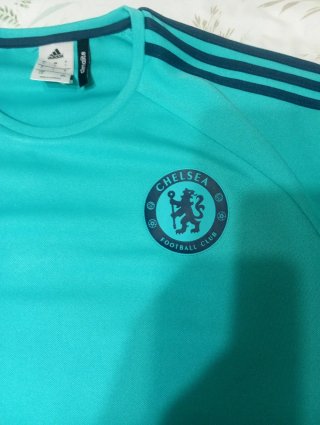 Sudadera Chelsea FC Adidas Turquesa Talla L