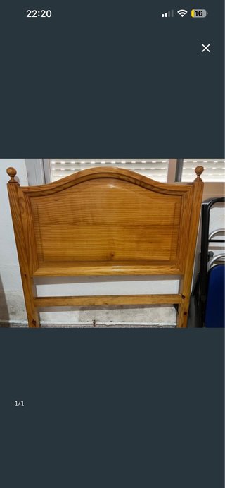 2 Cabeceros de madera 97x110