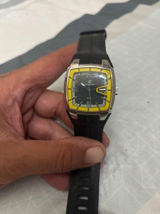 Reloj Calypso Hombre Negro y Amarillo