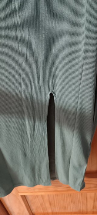 Vestido de licra verde talla única