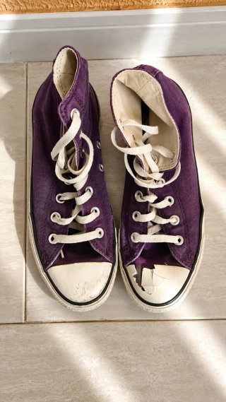 Converse All Star caña alta moradas