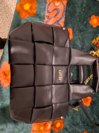 Bolso Kaylee Negro Tejido