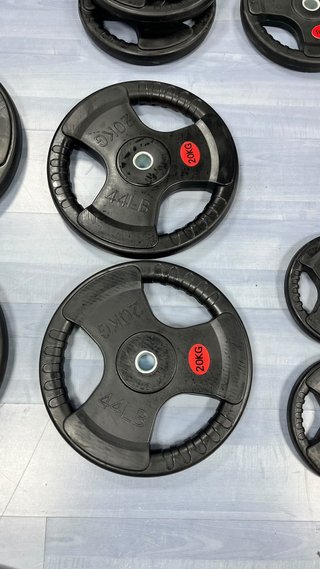 Pack 2 discos pesa 20kg 30mm