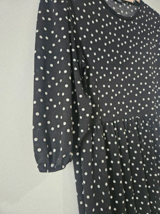 Vestido Zara lunares negro y blanco