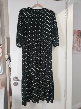 Vestido Zara lunares negro y blanco
