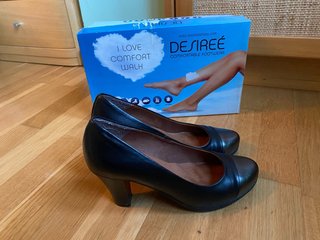Zapatos de tacón negros Desireé talla 37
