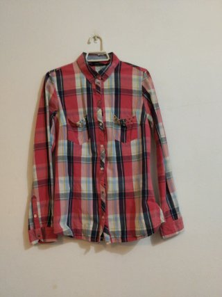 Camisa de cuadros multicolor