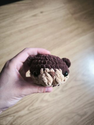 Cabeça de bicho em crochê