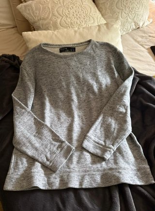 Sudadera Gris Pull&Bear Talla M
