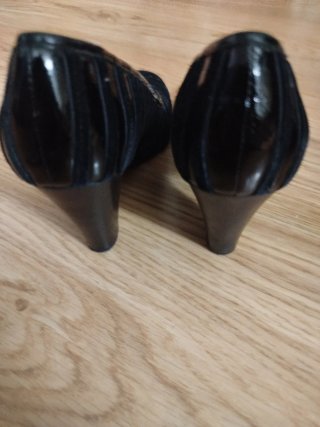 Zapatos de tacón negros mujer/chica