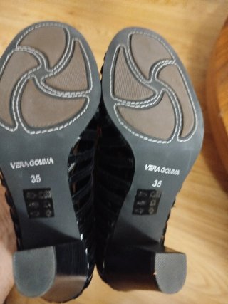 Zapatos de tacón negros mujer/chica