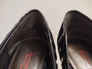 Zapatos de tacón negros mujer/chica