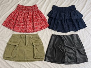 Lote 4 faldas talla M/38