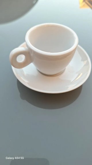 Taza de café de porcelana blanca 12 piezas