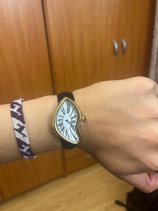 Reloj Dalí Dorado y Blanco