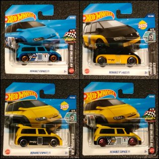 Lote 4 Hot Wheels Renault Espace F1