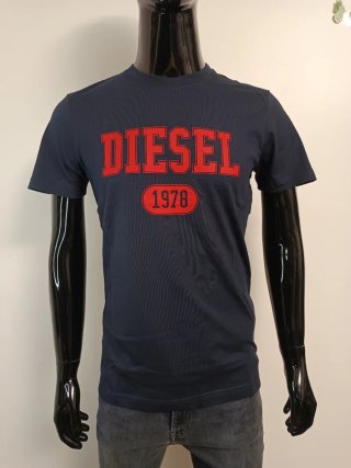 Camiseta Diesel Logo 1978 Azul Marino