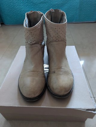 Botines de Piel Fosco Talla 38