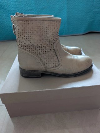 Botines de Piel Fosco Talla 38