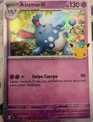 Carta Pokémon 30 Aniversario