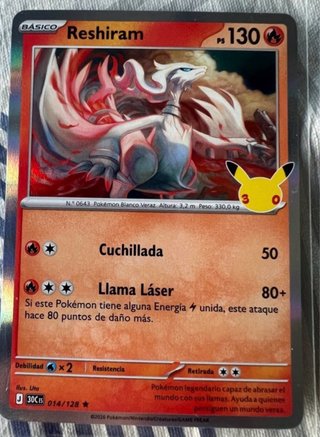 Carta Pokémon 30 Aniversario