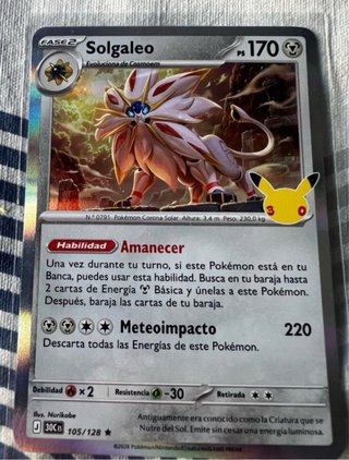 Carta Pokémon 30 Aniversario