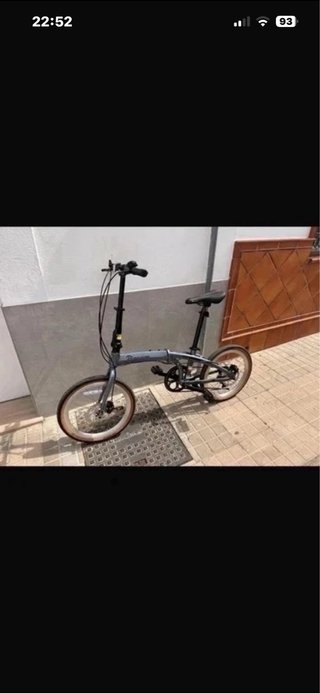 Bicicleta Plegable Gris